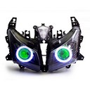 050 Angel Demon Eye Hid Custom Headlight Yamaha Tmax 530 2012-2014 Green
